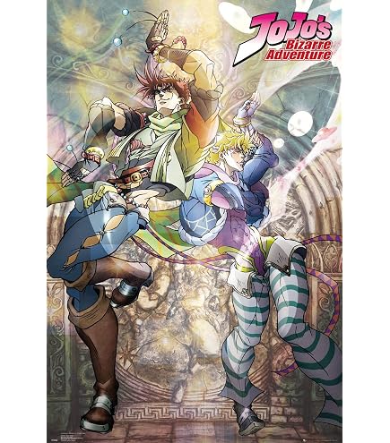 Close Up JoJo's Bizarre Adventure Poster Joseph and Ceasar 61 cm x